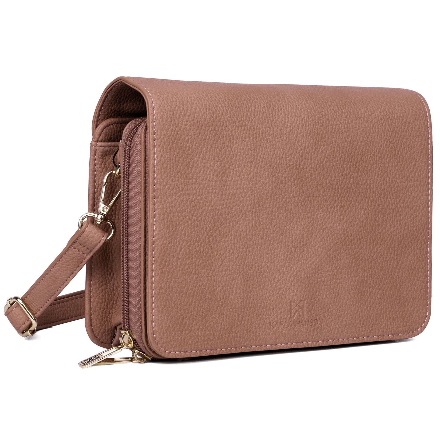 Madison Small Crossbody Bag in Dusty Pink - Karla Hanson