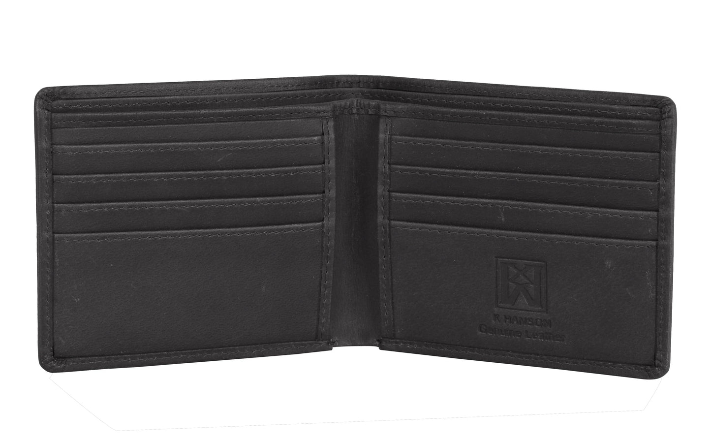Karla Hanson AMERICA WILD Men's Hunter Leather Wallet Killer Whale - Karla Hanson
