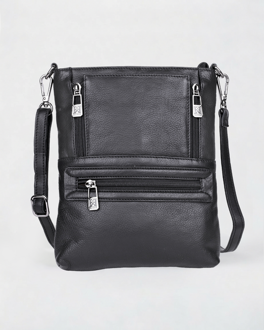 Lorine Small Leather Crossbody Bag with Compartments