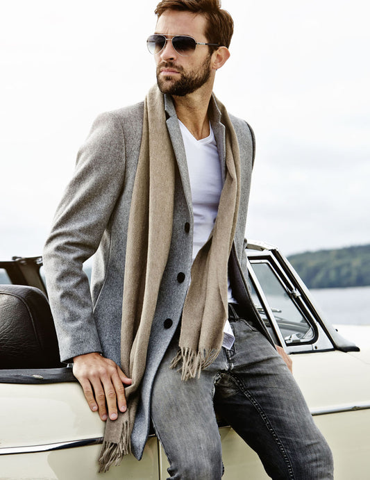 Karla Hanson Classic Fringe Wool Scarf