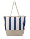Women's Summer Nautical Stripe Bag Navy - karlahanson.com