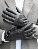 Karla Hanson Men's Deluxe Leather Touch Screen Gloves