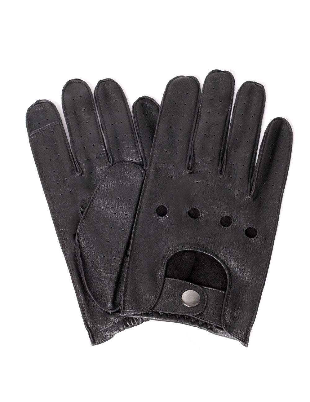 Karla Hanson Men's Deluxe Leather Touch Screen Driving Gloves - Karla Hanson