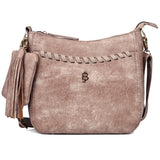 Julia Buxton Whip Stitch Vegan Leather Crossbody Bag