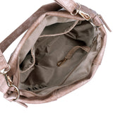 Whip Stitch Vegan Leather Hobo Bag