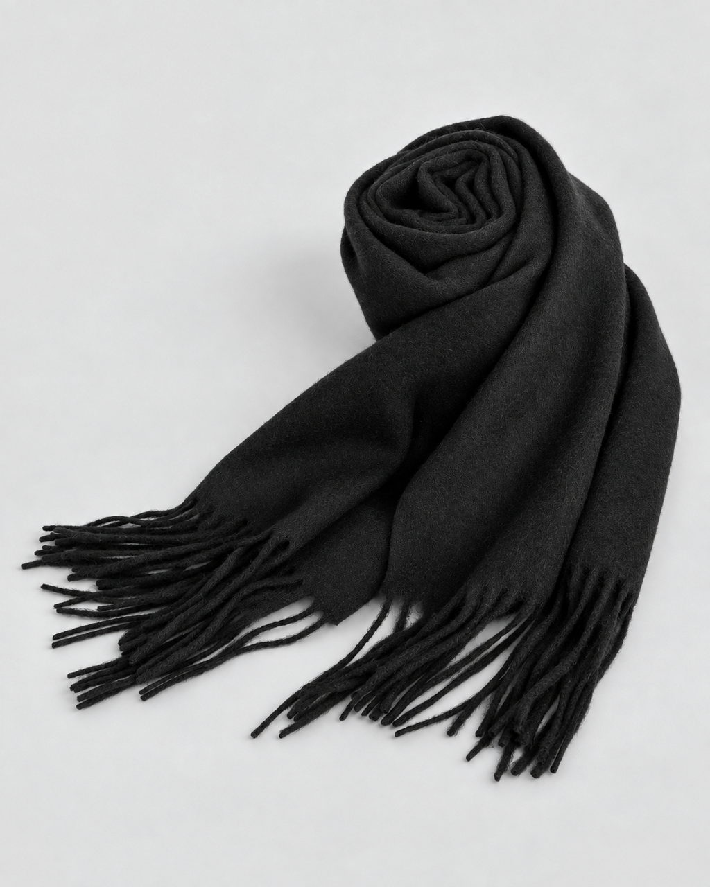 Wool Fringe Scarf