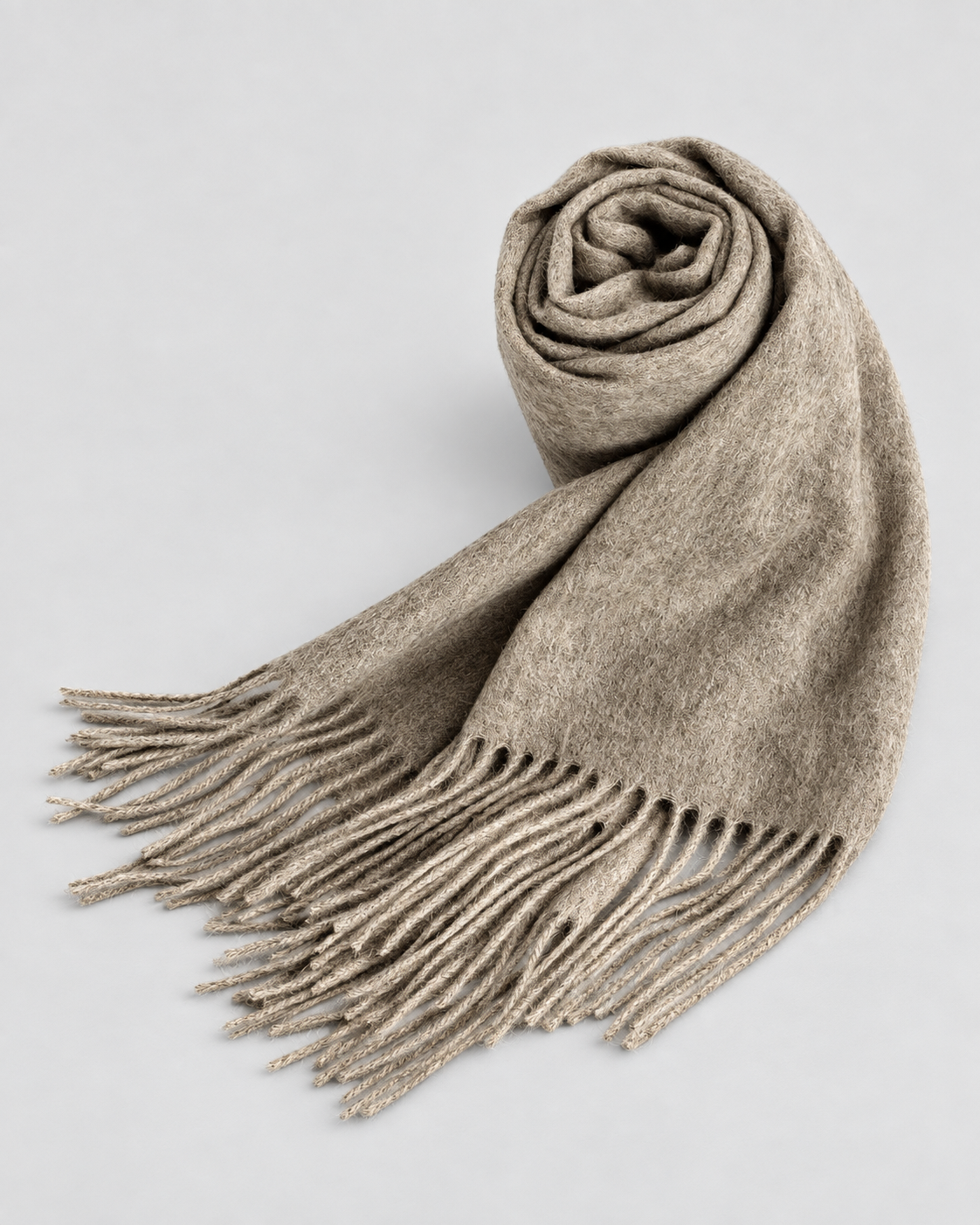 Wool Fringe Scarf