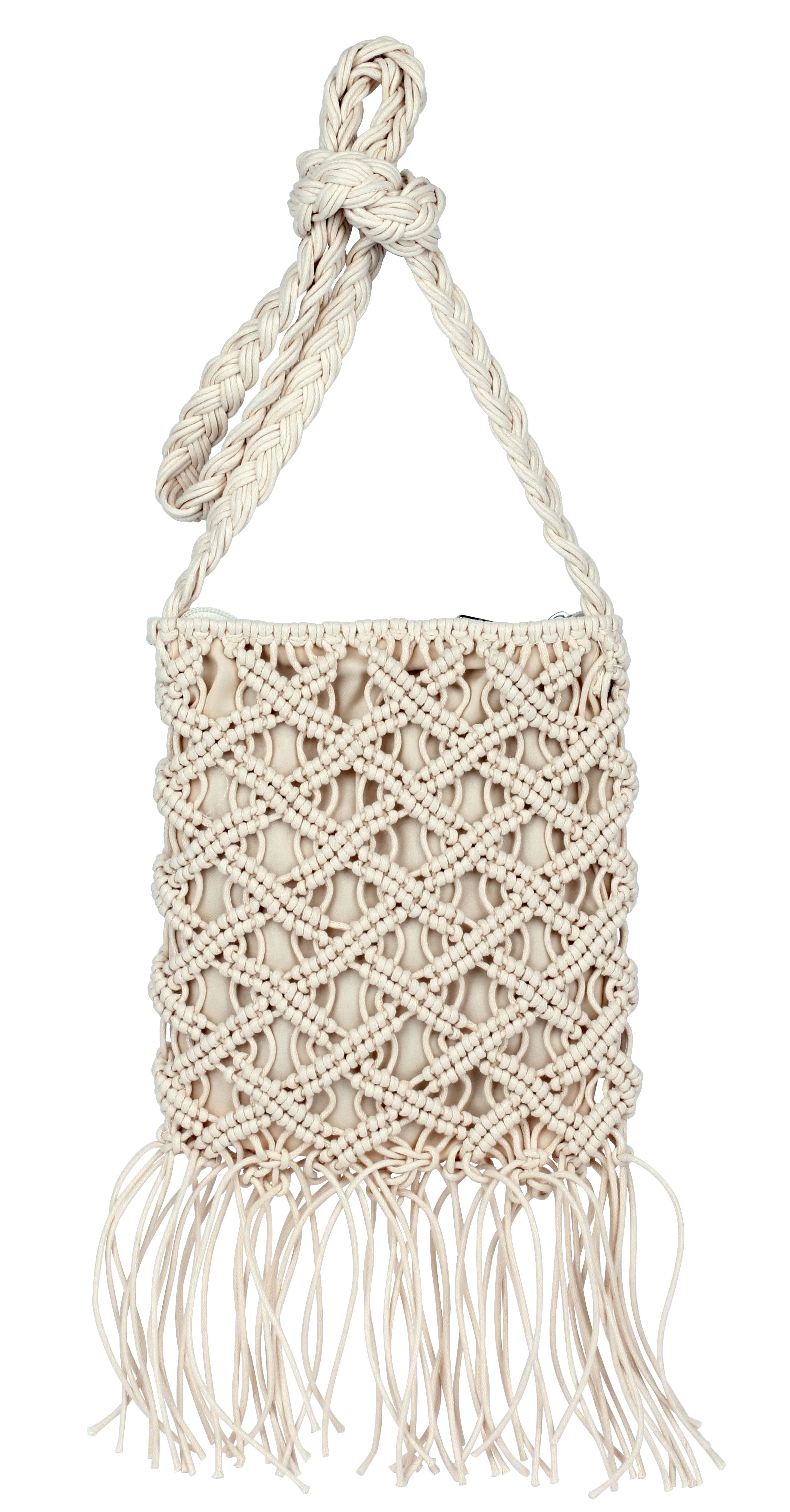 Boho Macrame Crossbody Bag IV