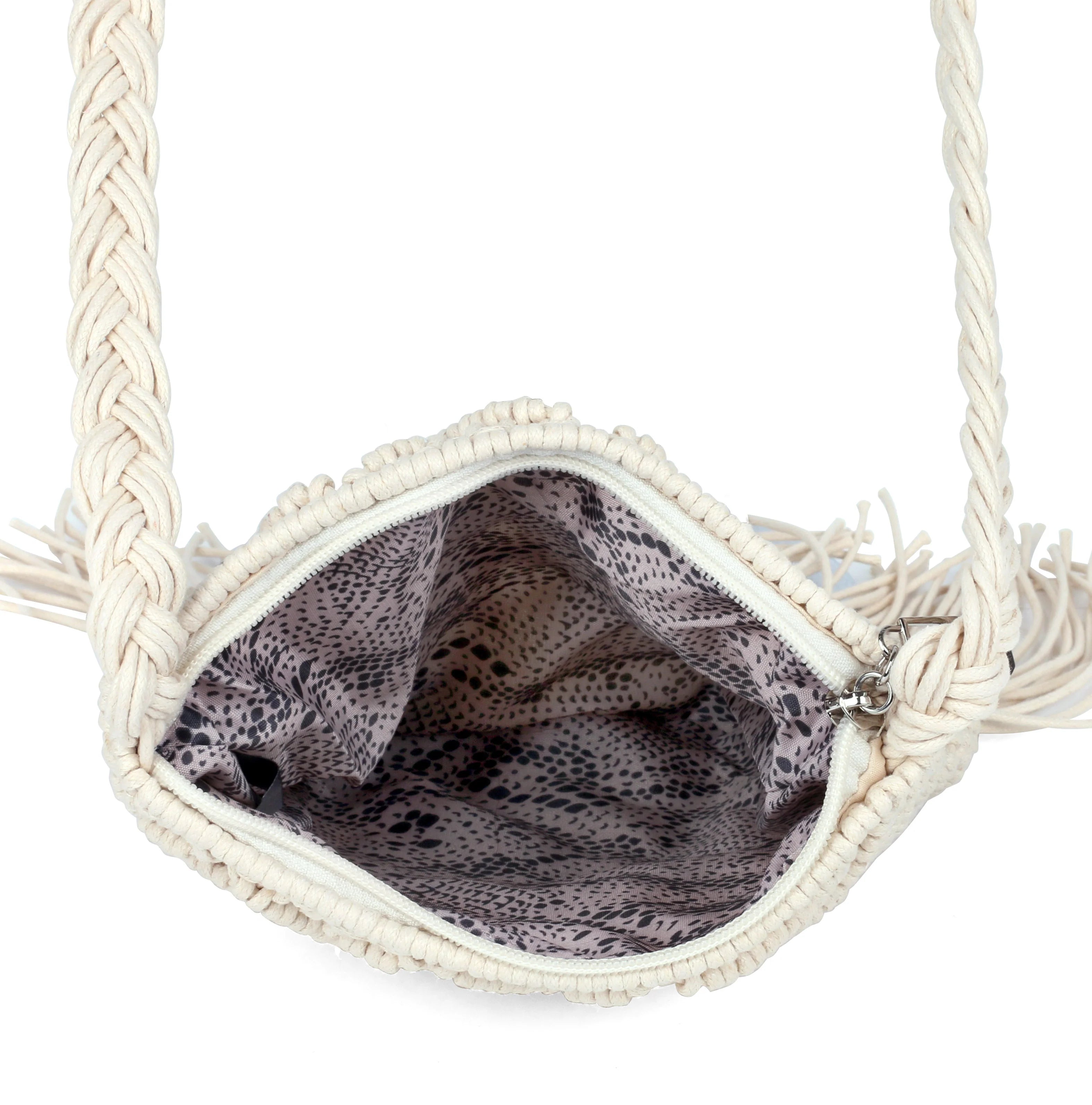 Boho Macrame Crossbody Bag IV