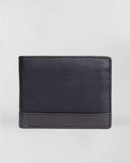 Two-Tone Bifold Wallet with Card Holder Insert