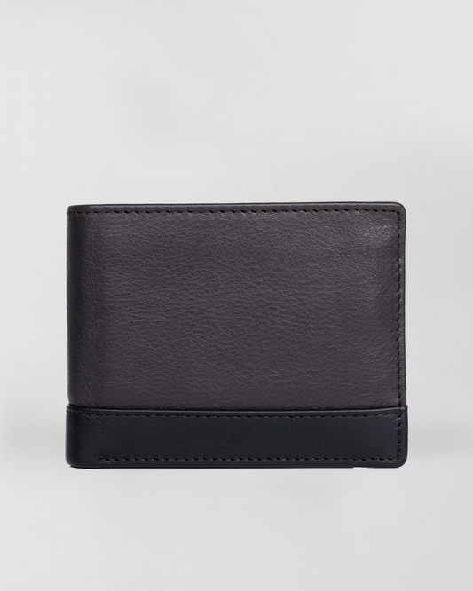 Two-Tone Bifold Wallet with Card Holder Insert
