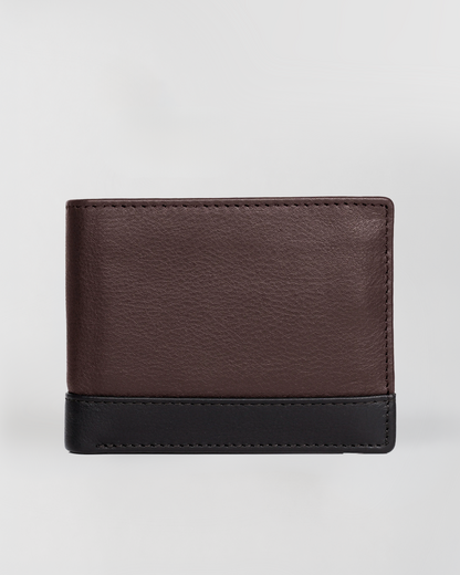 Two-Tone Bifold Wallet with Card Holder Insert