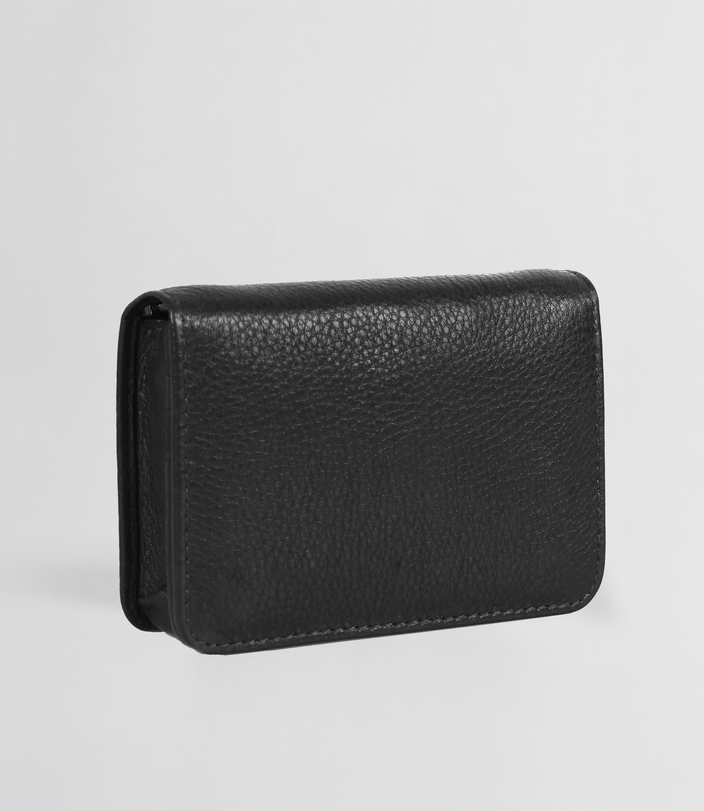 Card Holder Wallet with Flap and Back Zipper