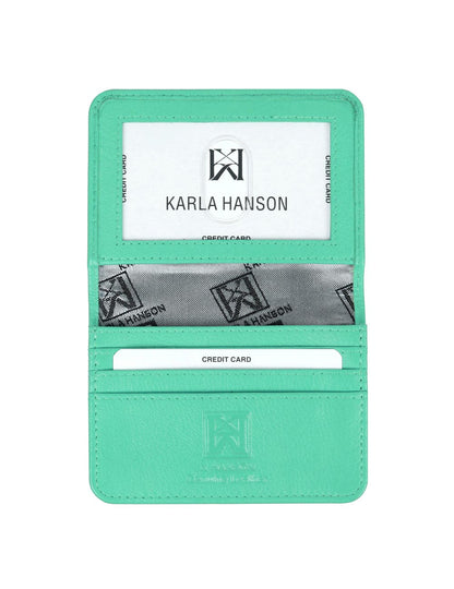 RFID Leather Card Holder Wallet
