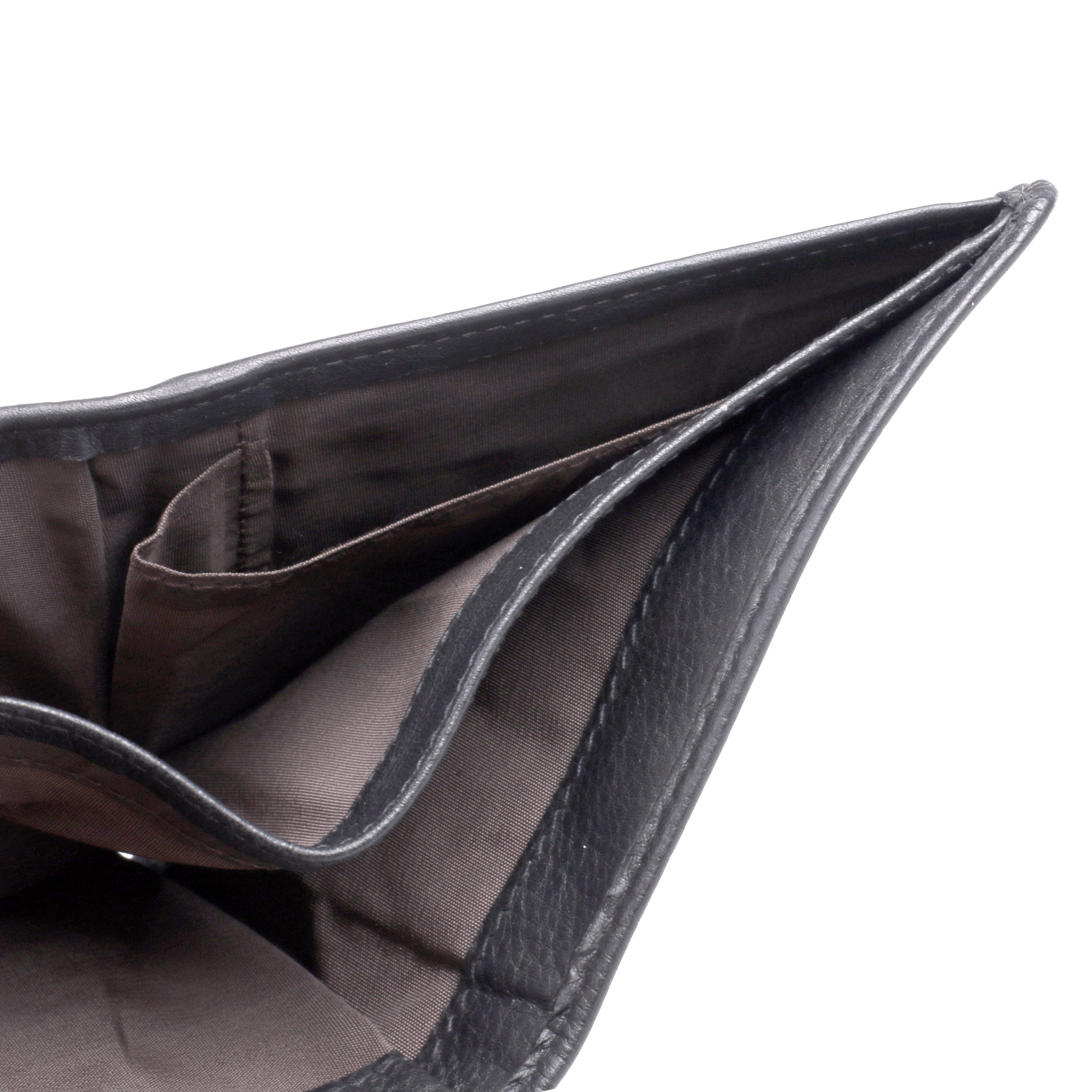 K Hanson | Men's RFID Leather Bifold Wallet w Top Card Holder