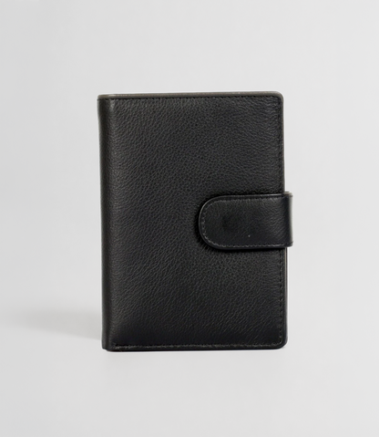 Medium Leather Wallet with Zipper Pocket