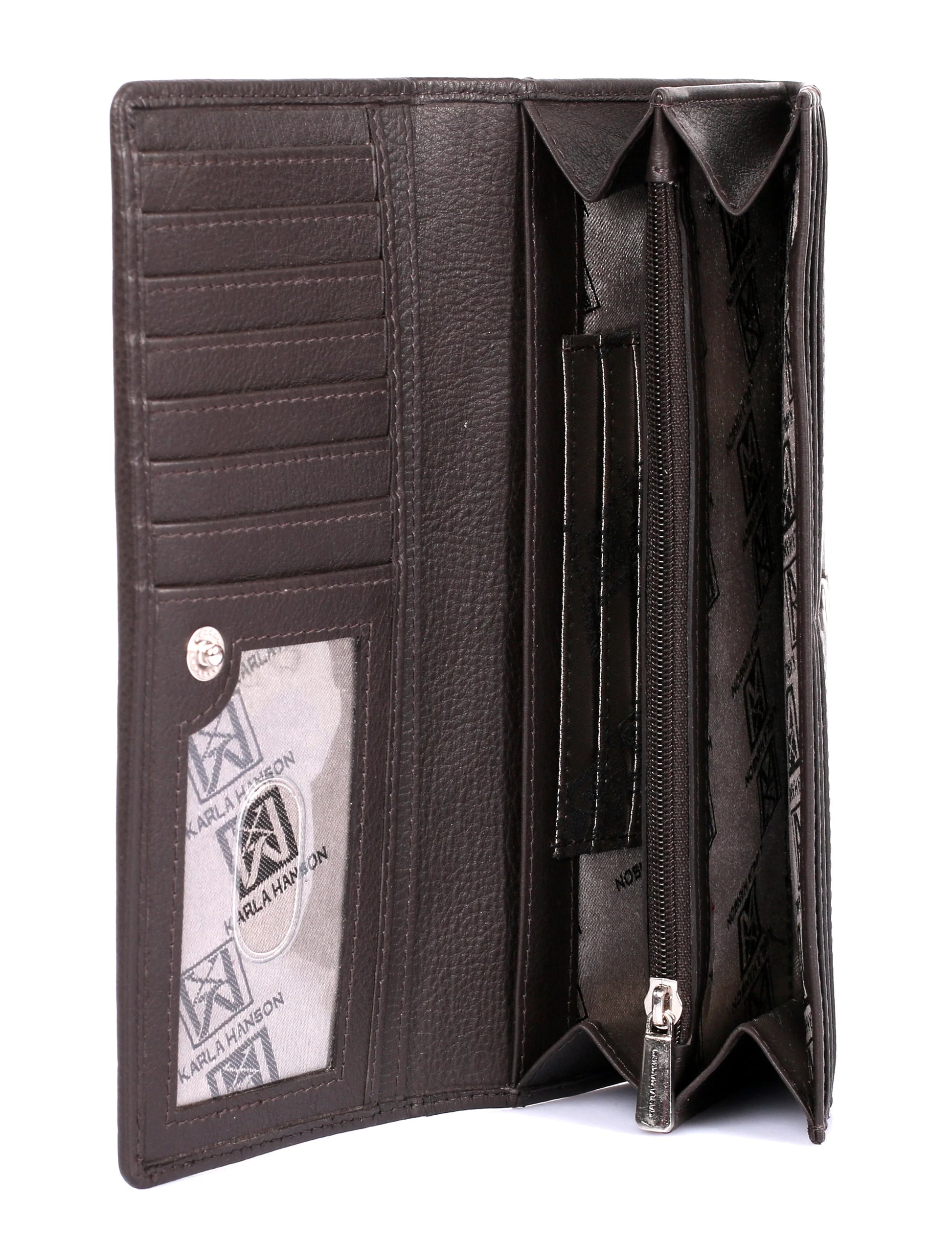 Karla Hanson Women's RFID Leather Bifold Wallet More Colors - Karla Hanson