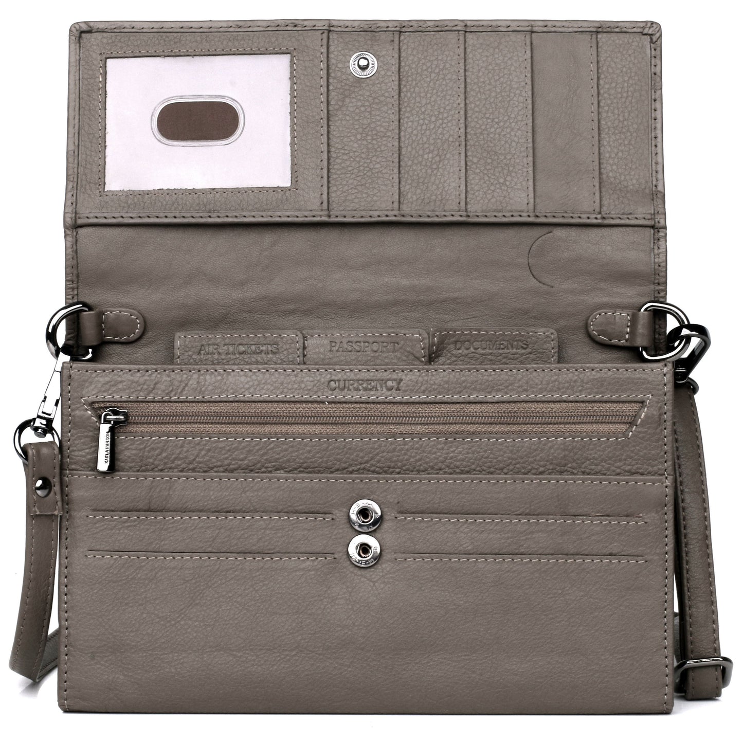 Karla Hanson Delia RFID Blocking Leather Travel Crossbody Clutch