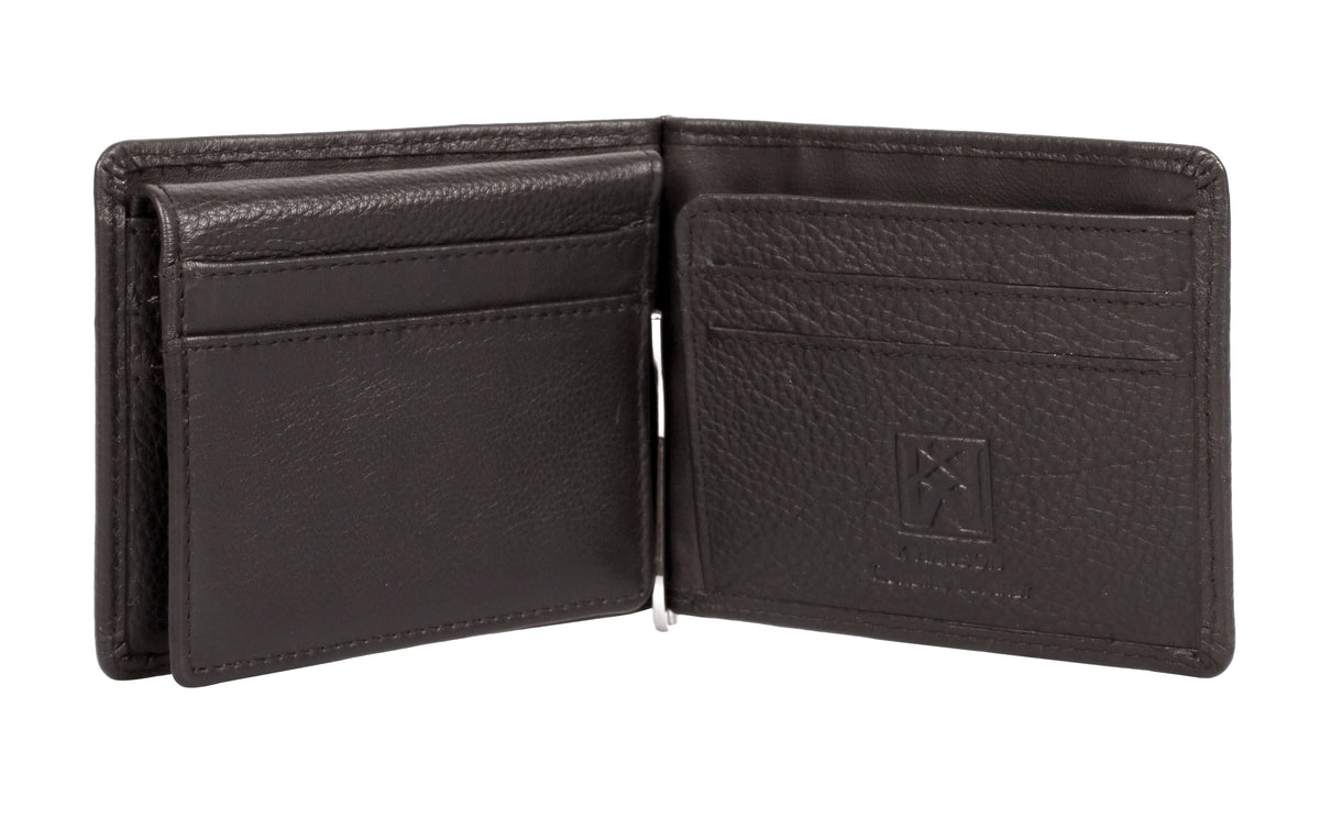 Karla Hanson Martin RFID Leather Money Clip with Card Holder Insert - Karla Hanson