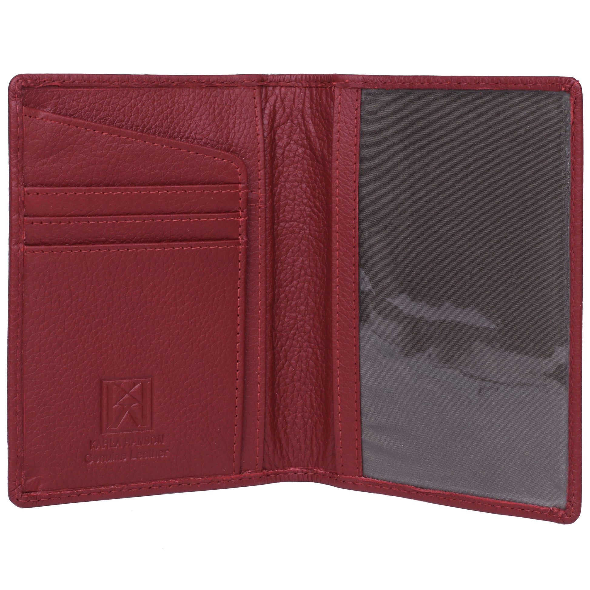 Karla Hanson RFID Travel Leather Passport Holder More Colors - Karla Hanson