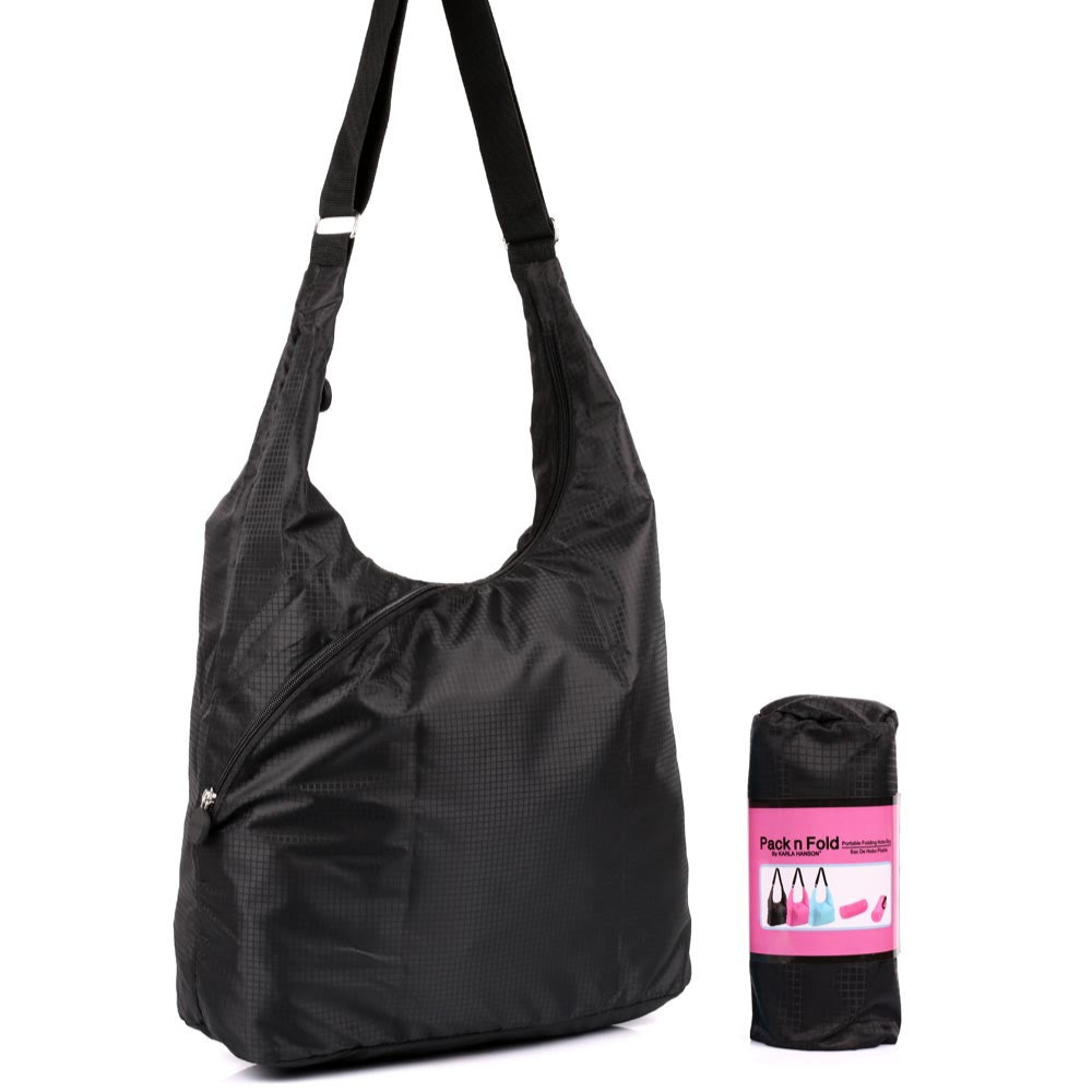 Karla Hanson Pack n Fold Foldable Hobo Crossbody Bag
