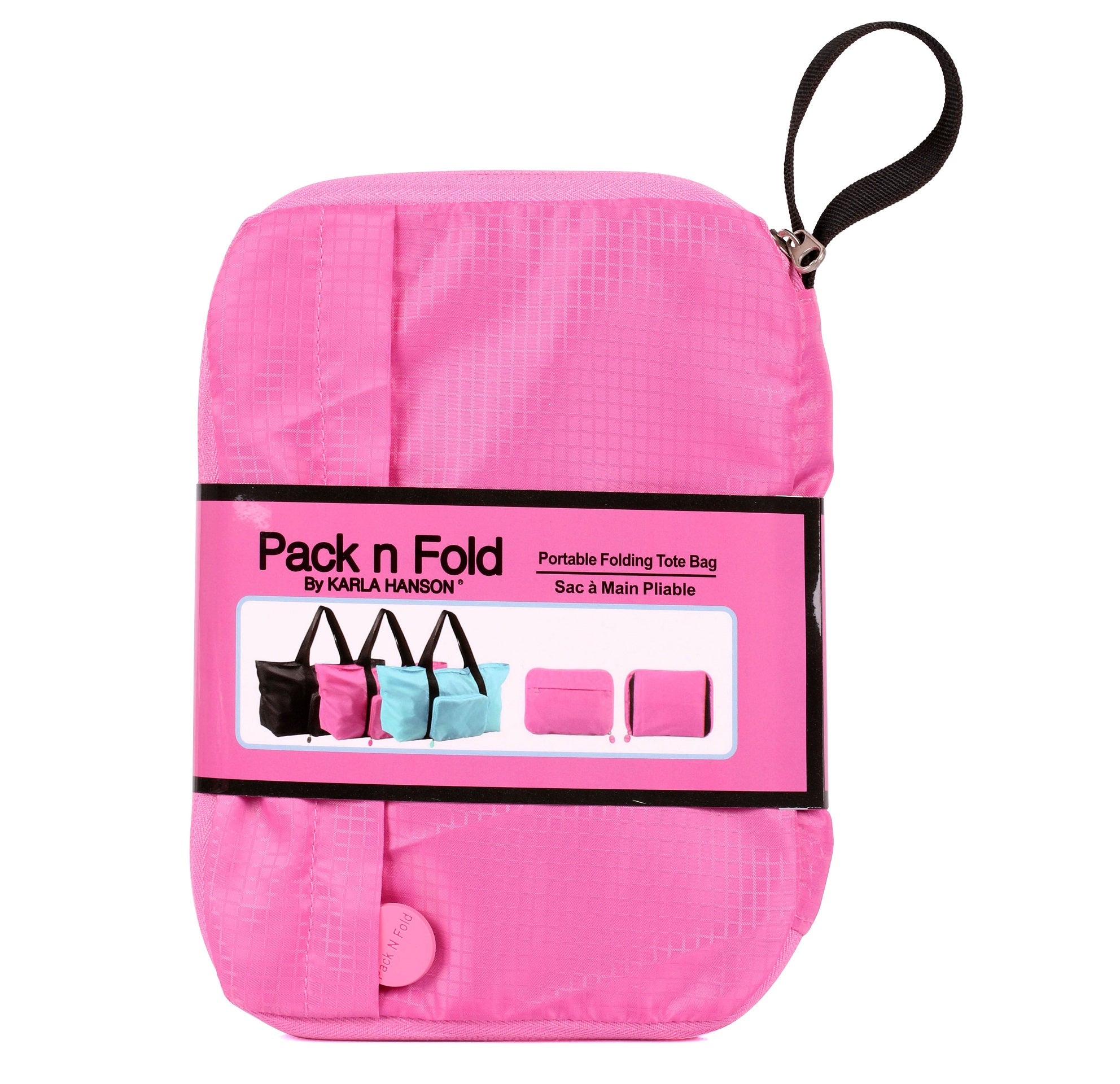 Karla Hanson Pack n Fold Foldable Travel Tote Bag