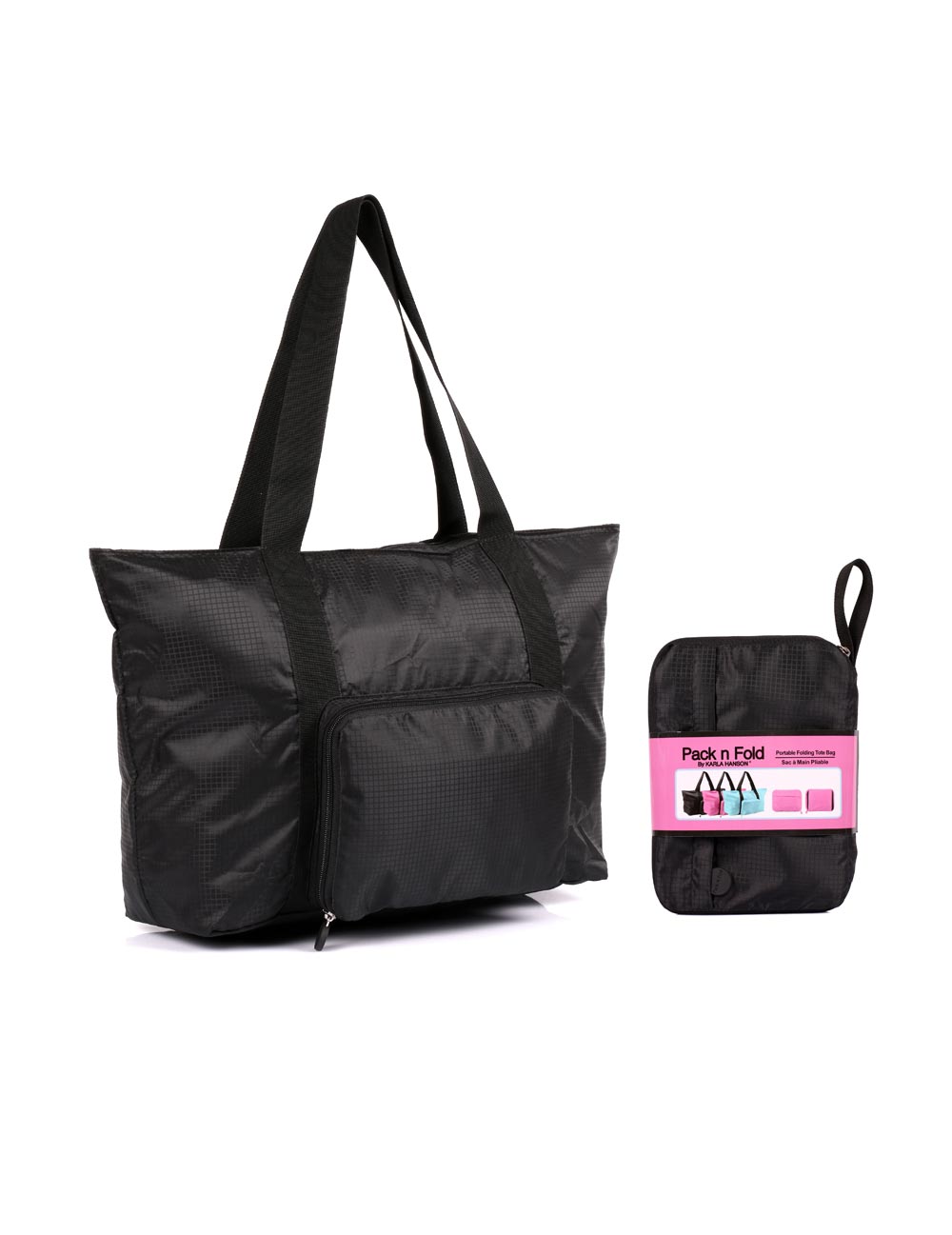 Karla Hanson Pack n Fold Foldable Travel Tote Bag
