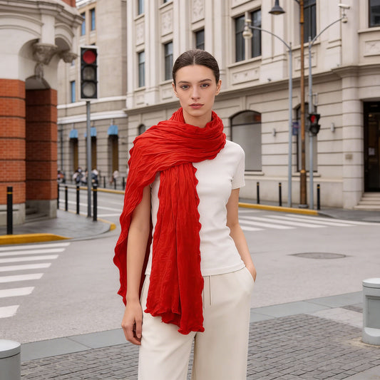 Karla Hanson Women's Portable Shawl Red