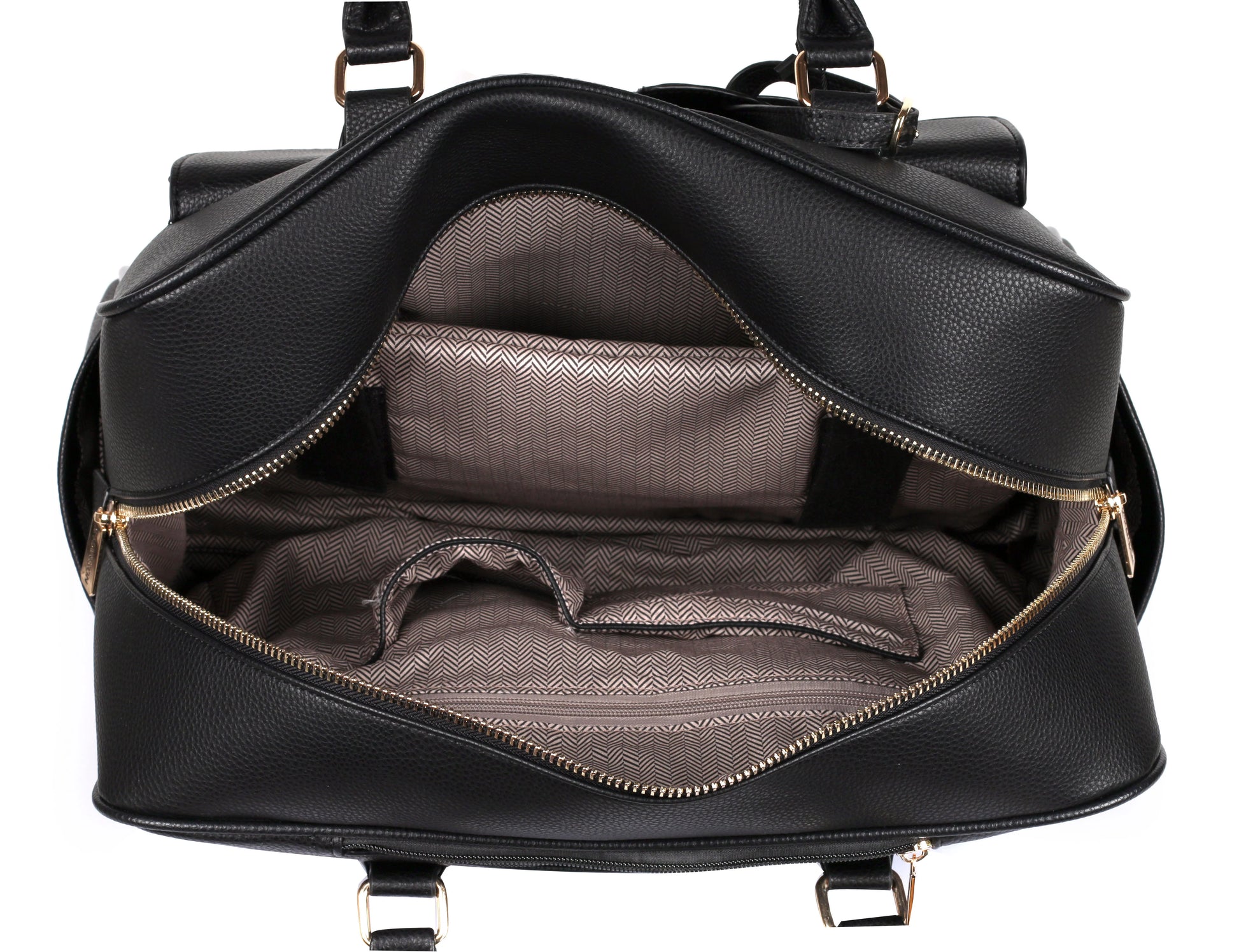 Karla Hanson Travel Rolling Carry-on Luggage Black Red Stripe - Karla Hanson