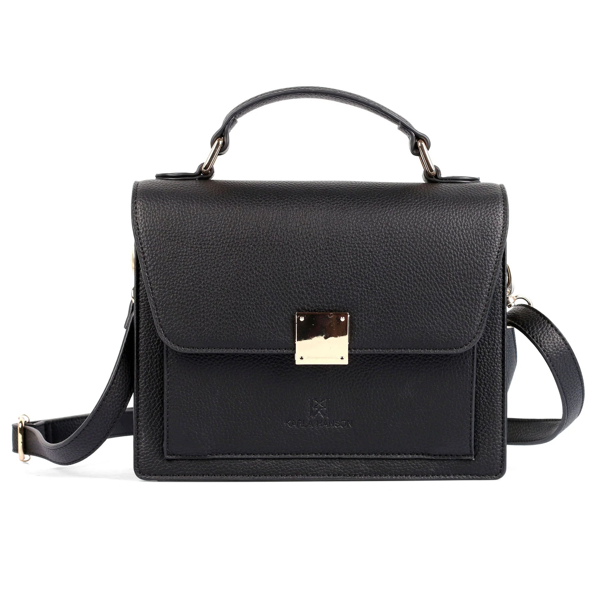 Karla Hanson Linda Women's Top-Handle Crossbody Bag Python & Black - Karla Hanson