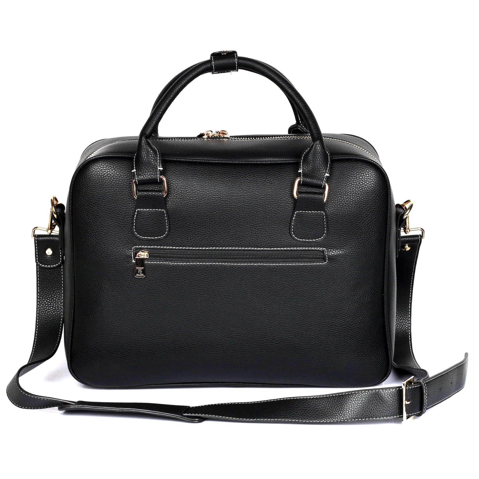 Karla Hanson Men's Professional & Travel Briefcase Black Red Stripe - Karla Hanson