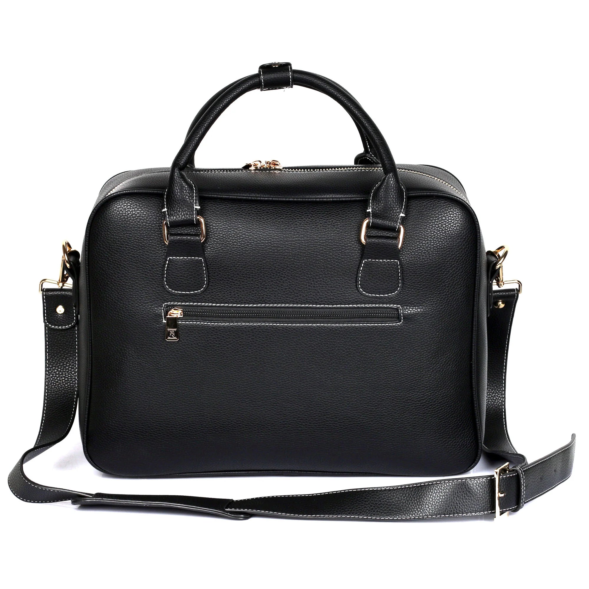 Karla Hanson Men's Professional & Travel Briefcase Black Red Stripe