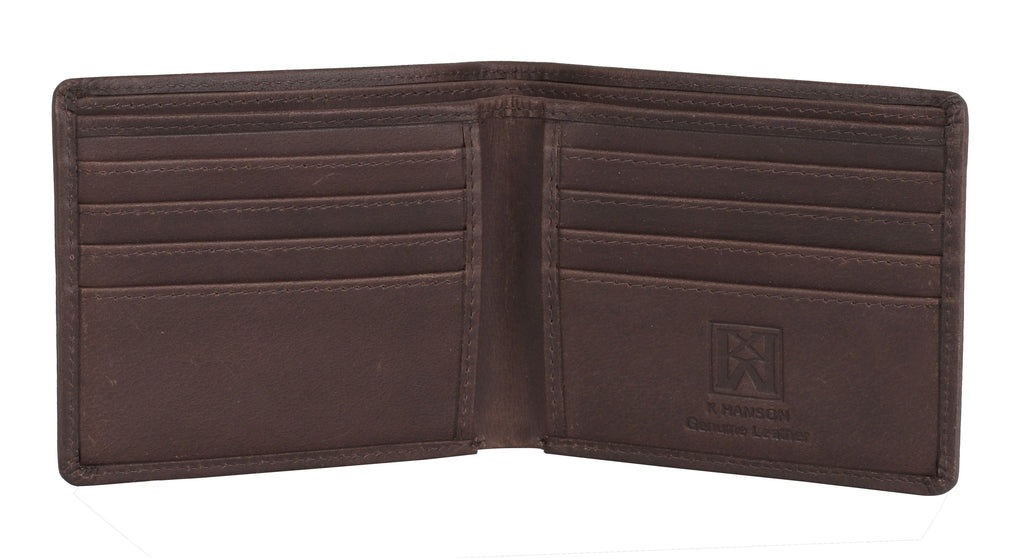 Karla Hanson AMERICA WILD Men's Hunter Leather Wallet Grizzly Bear - Karla Hanson