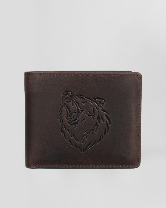 Grizzly Bear Leather Wallet