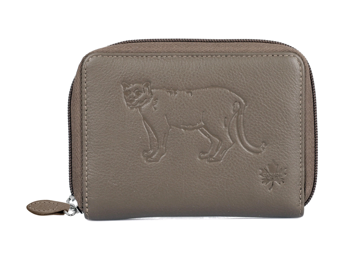 Karla Hanson CANADA WILD Women's Leather Wallet Cougar - Karla Hanson