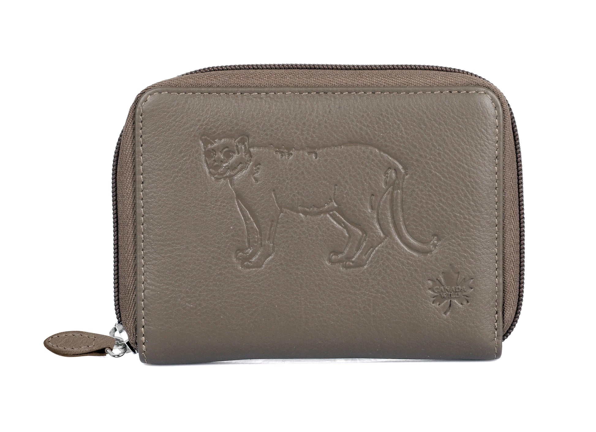Karla Hanson CANADA WILD Women's Leather Wallet Cougar - Karla Hanson