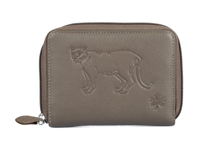 Karla Hanson CANADA WILD Women's Leather Wallet Cougar - Karla Hanson