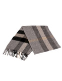 Karla Hanson Classic Fringe Plaid Wool Scarf