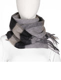 Karla Hanson Classic Fringe Plaid Wool Scarf