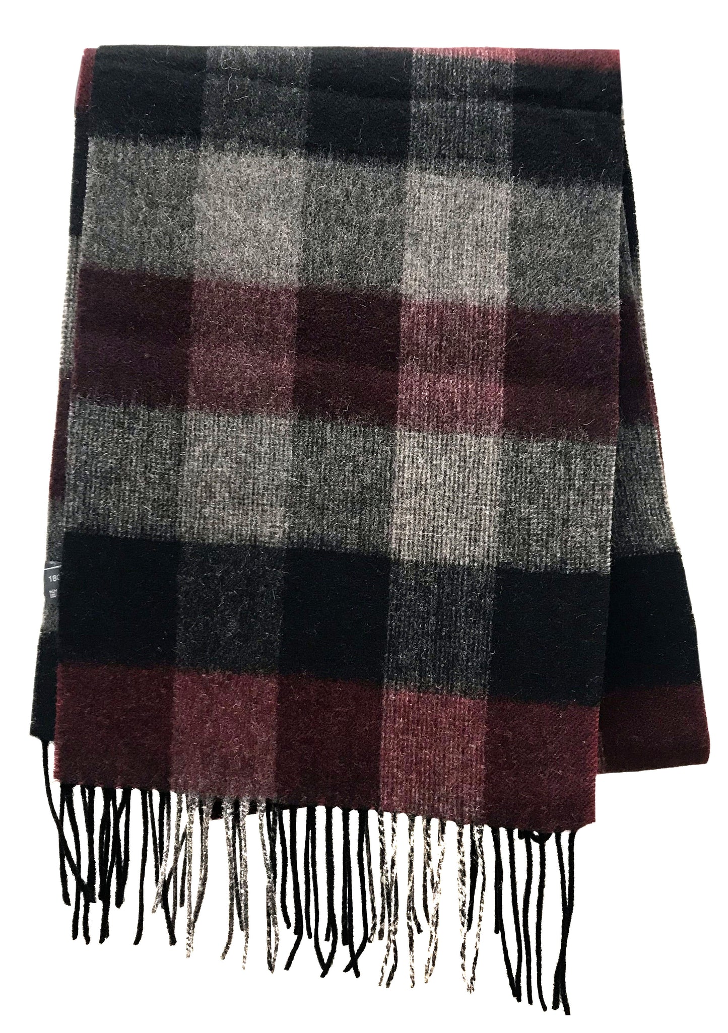 Karla Hanson Classic Fringe Plaid Wool Scarf