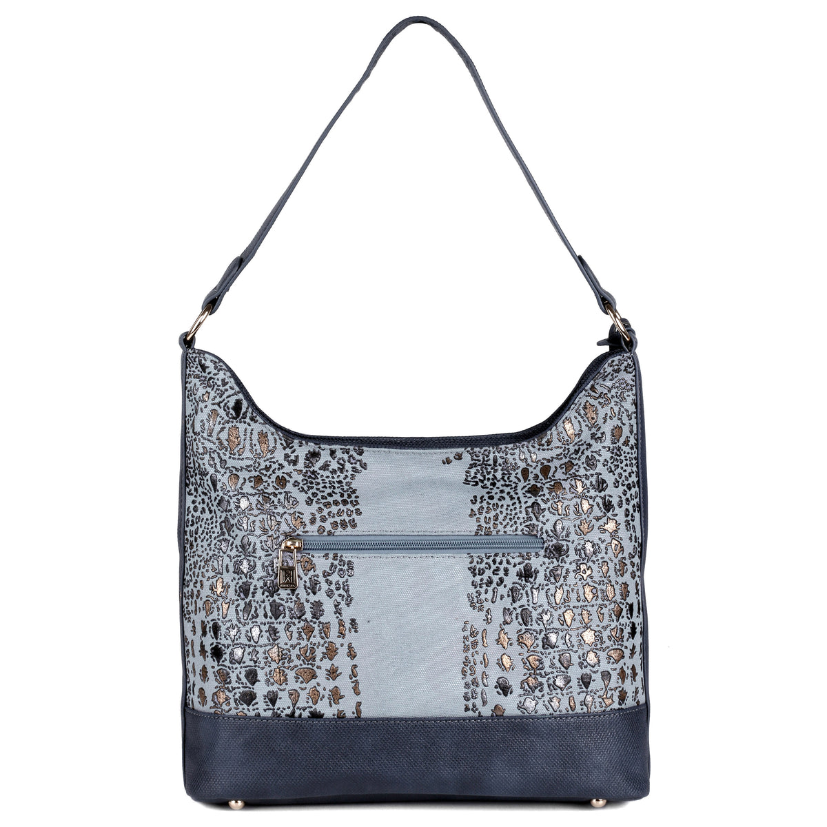 Eva Hobo Shoulder Bag in Navy - view 2 - Karla Hanson