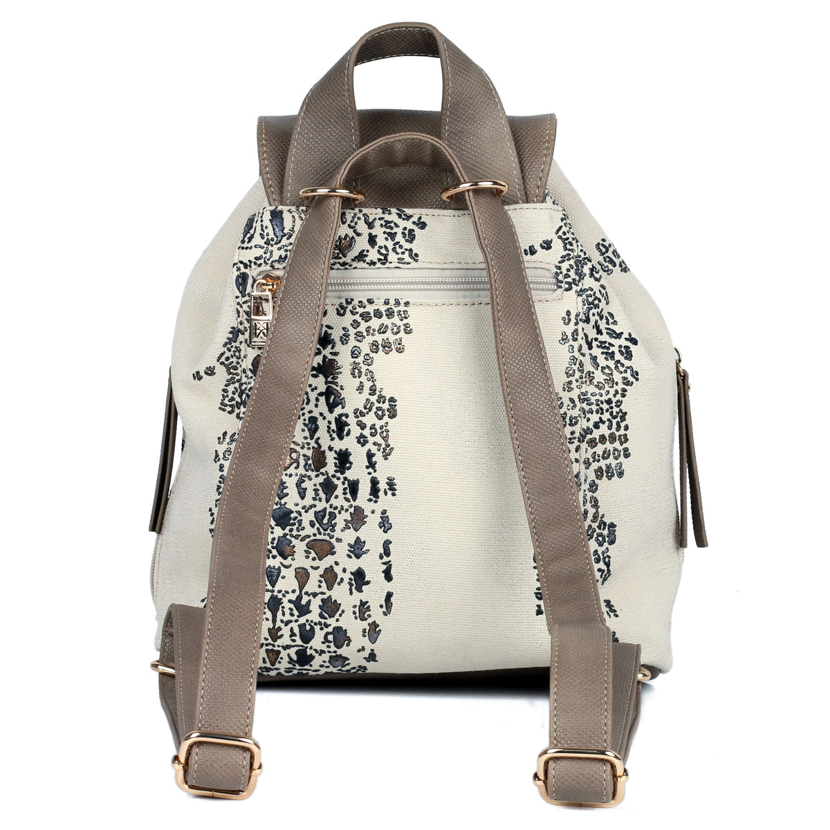 Eva 2-in-1 Convertible Backpack and Crossbody Bag in Beige - view 4 - Karla Hanson