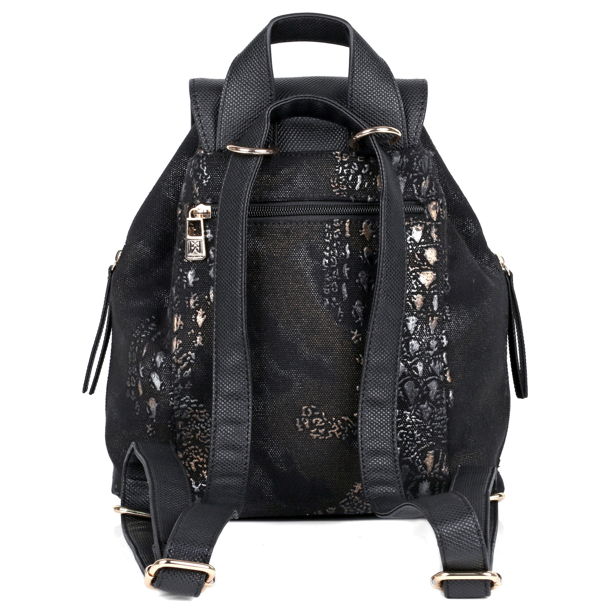 Eva 2-in-1 Convertible Backpack and Crossbody Bag in Black - Karla Hanson
