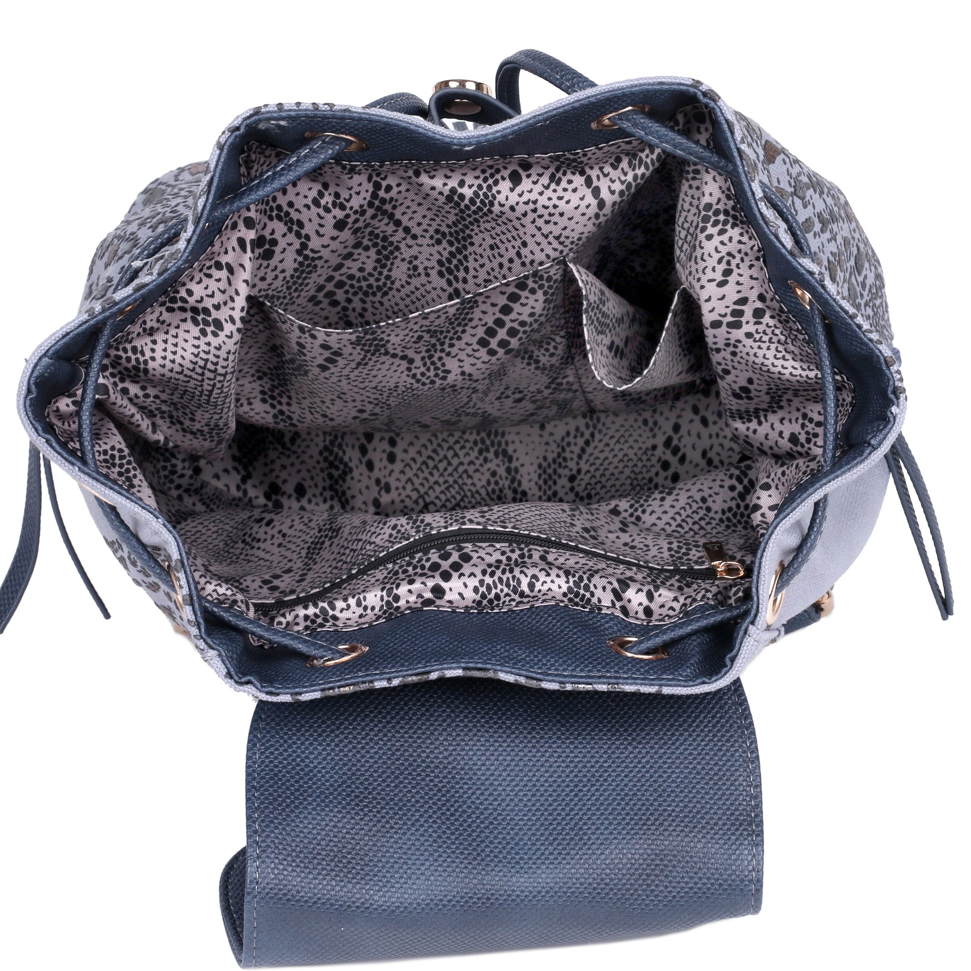 Karla Hanson Eva Women's RFID Blocking Convertible Backpack Navy - Karla Hanson