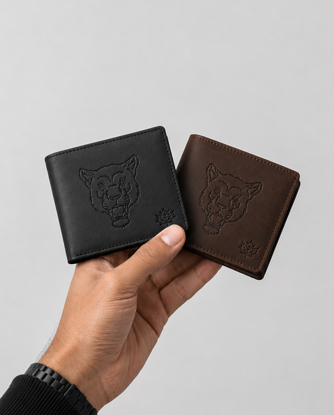 Mountain Lion Leather Wallet