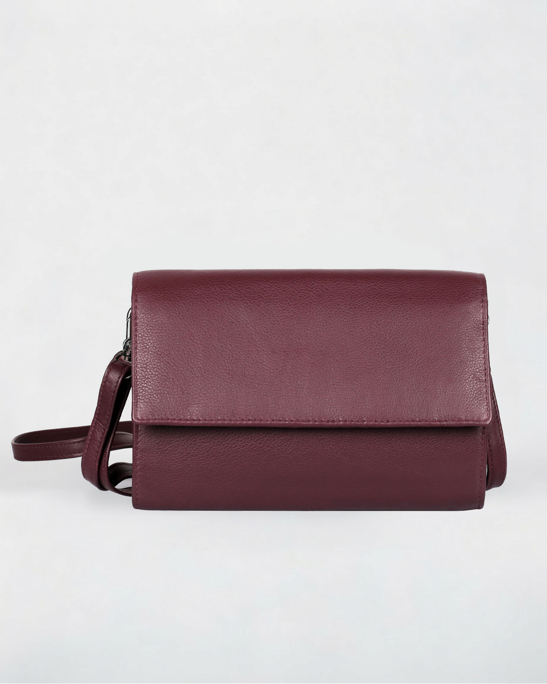 Delia Leather Crossbody Travel Wallet