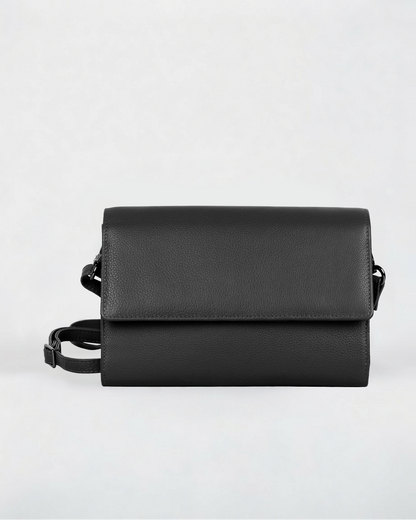 Delia Leather RFID Crossbody Travel Wallet