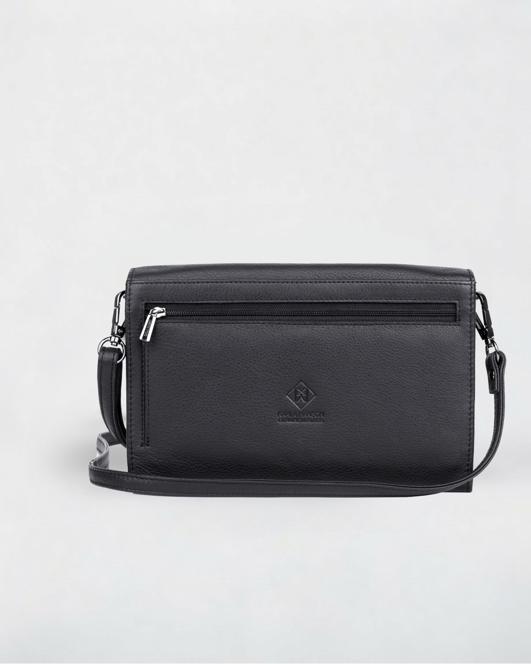 Delia Leather RFID Crossbody Travel Wallet