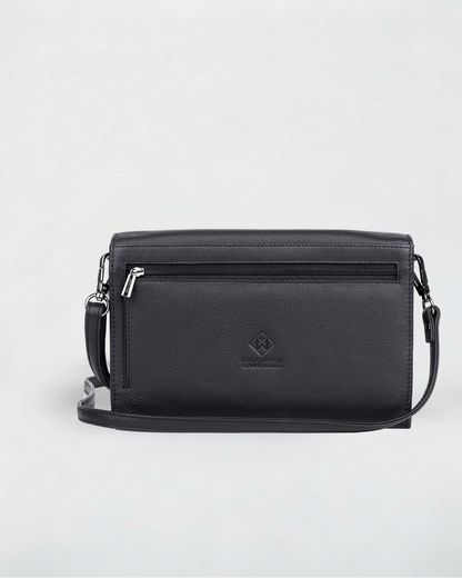 Delia Leather RFID Crossbody Travel Wallet