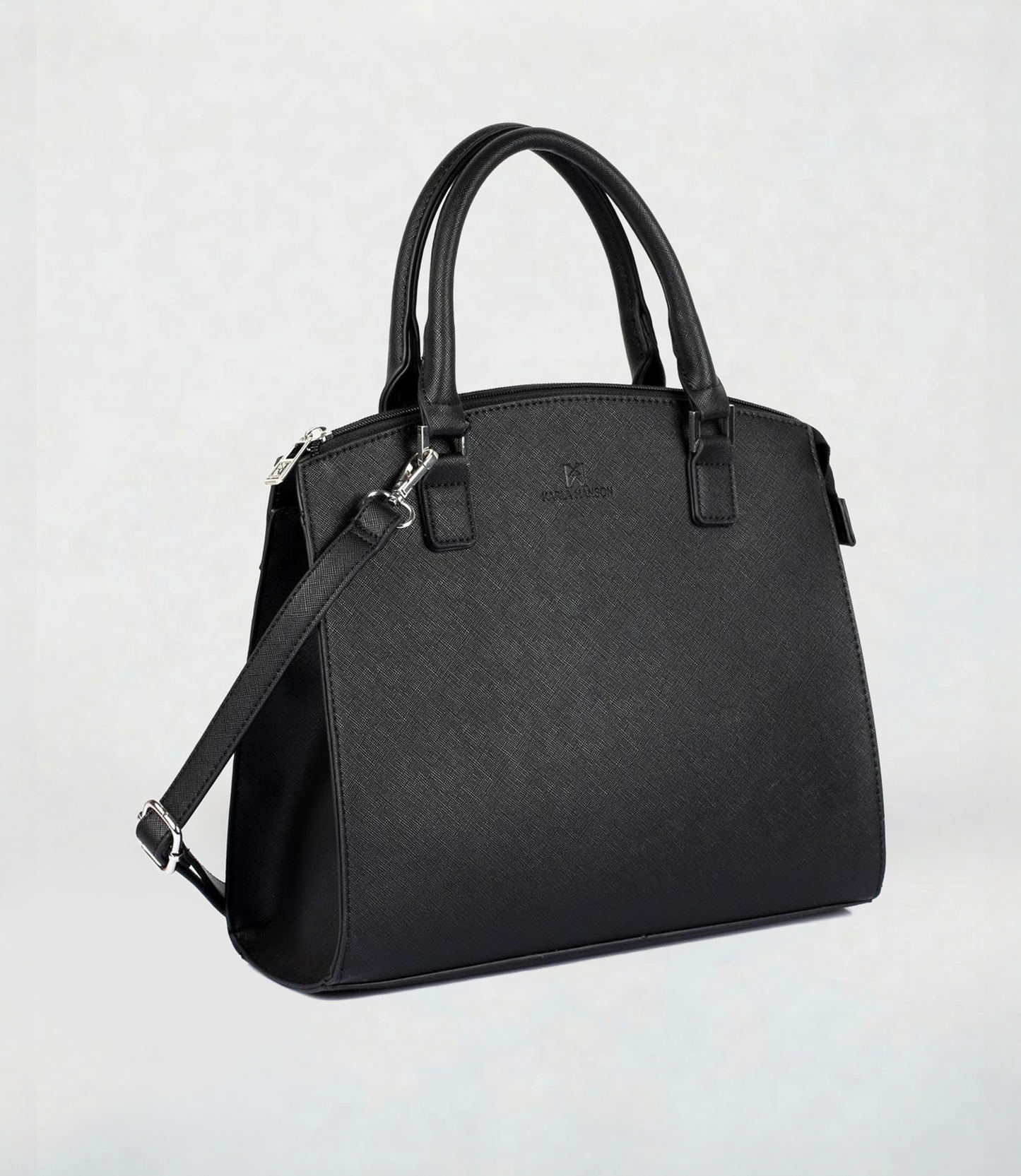 Grace Satchel Bag with RFID in Black - Karla Hanson